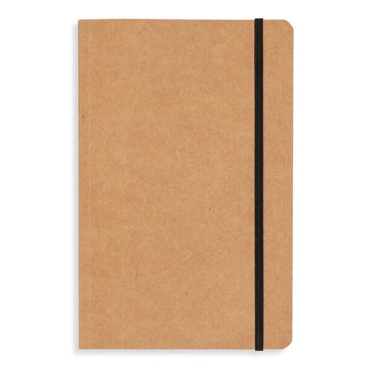 Caderneta Caderno Moleskine em Kraft Sem Pauta 80 Páginas Amareladas Caderno Bullet Journal