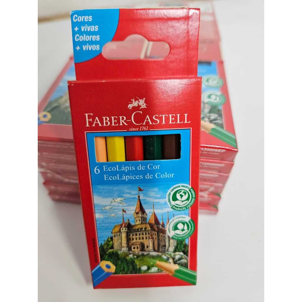 Kit 12 caixas mini  lápis de cor Faber-Castell perfeito para lembrancinha, presentes ou revenda.