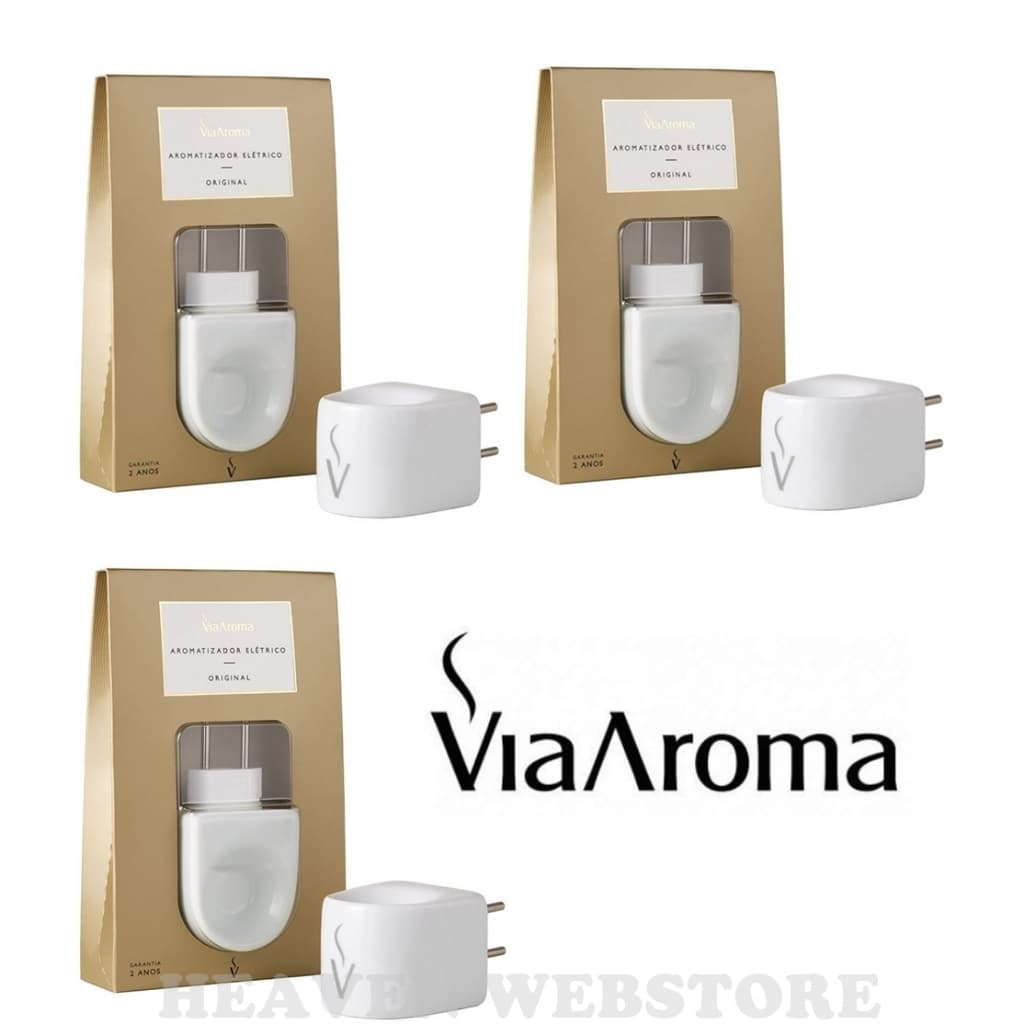 3 und Aromatizador Porcelana Difusor Elétrico Via Aroma para Essência
