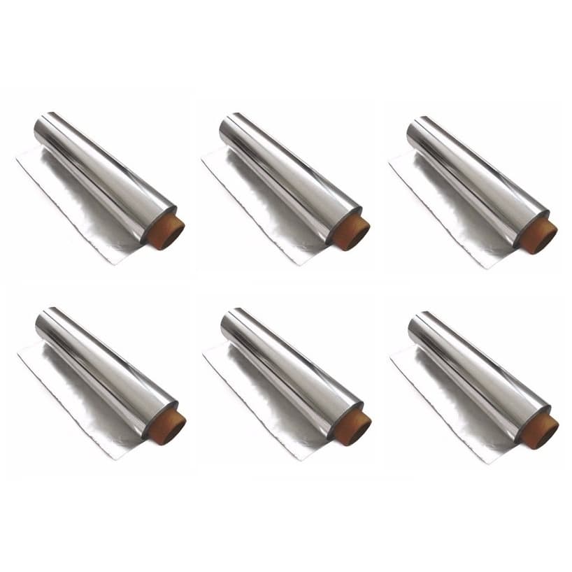 Rolo De Papel Alumínio 30 Cm X 100 Metros Caixa Fechada Com 6 Unidades Promoção!!!