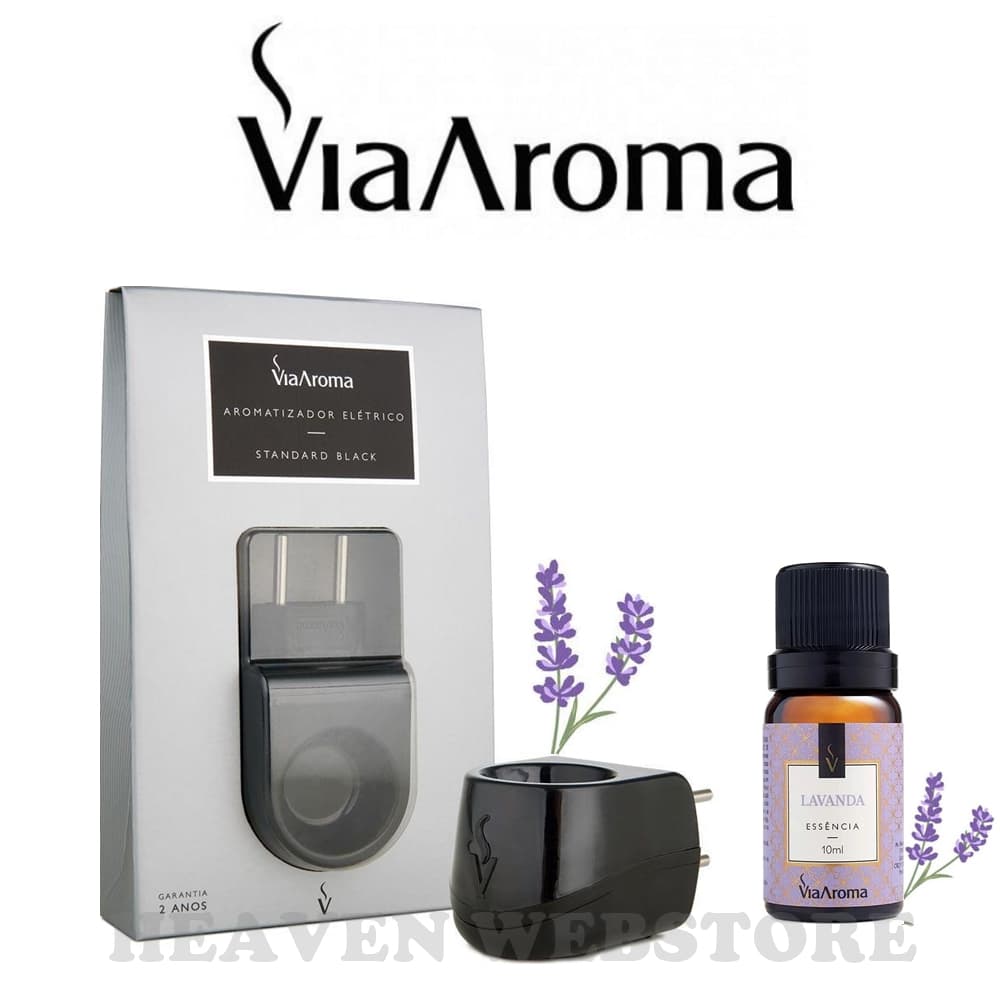 Aromatizador Black Standard +1 Essência Escolha A Sua - Difusor Via Aroma Aromaterapia
