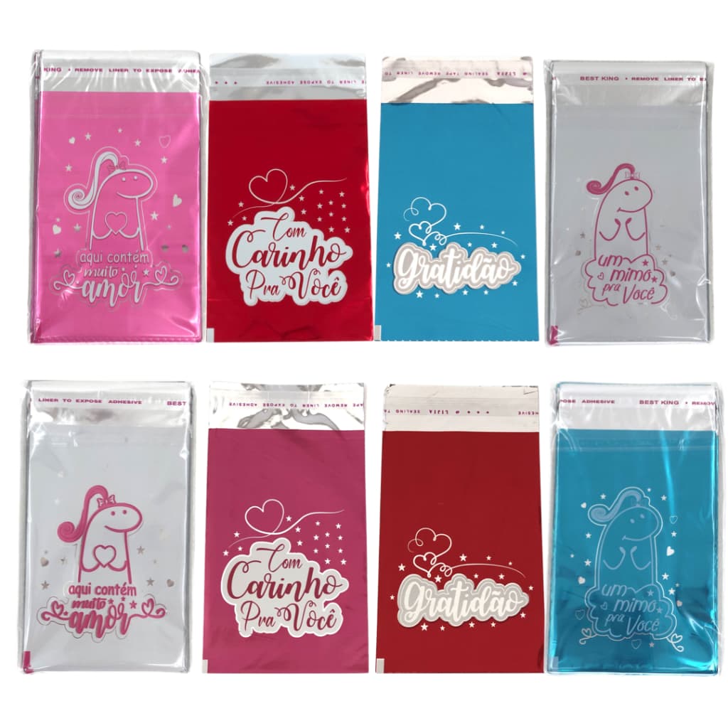 Sacos Metalizados Adesivados 10x15cm 100un