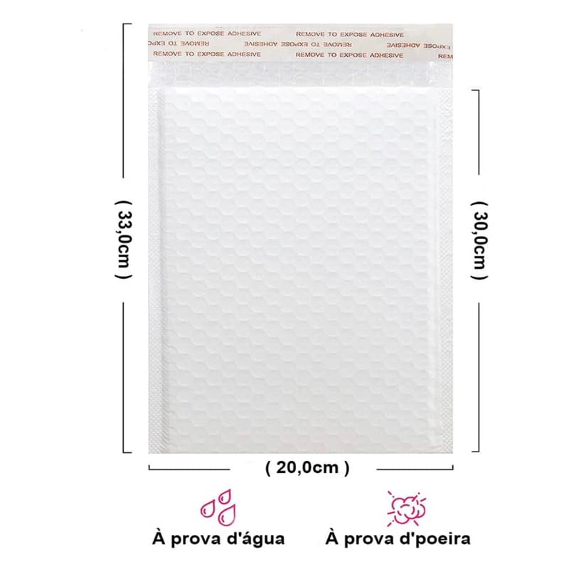 Envelope com bolha laminado 20x30 300 unidades Envelope com bolha