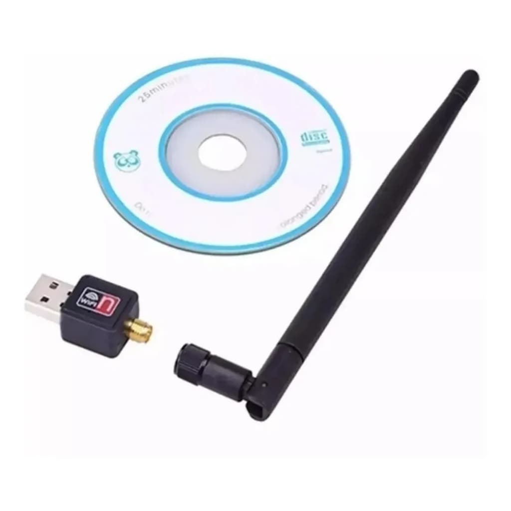 Receptor Wi Fi Usb 2.0 Wireless 1800 Mbps Para Pc Notebook Antena wifi Computador + CD de Instalação GRATIS