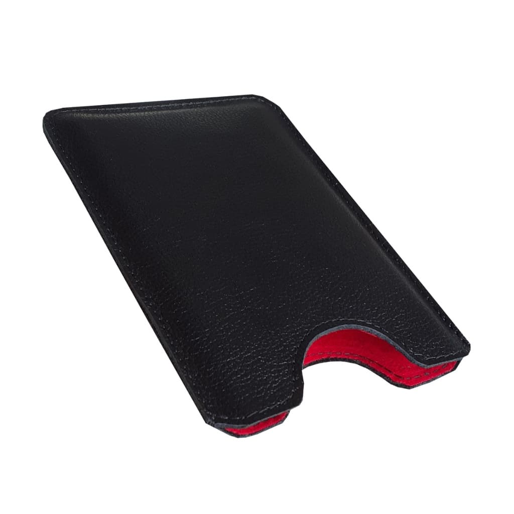 Capa em  Couro de calculadora  Hp12c com forro vermelho