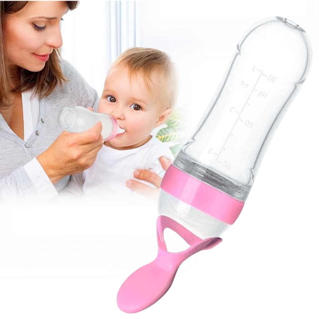 Colher Dosadora Mamadeira Bebe 6 Meses Menino Menina papinha vitamina sopas introdução alimentar