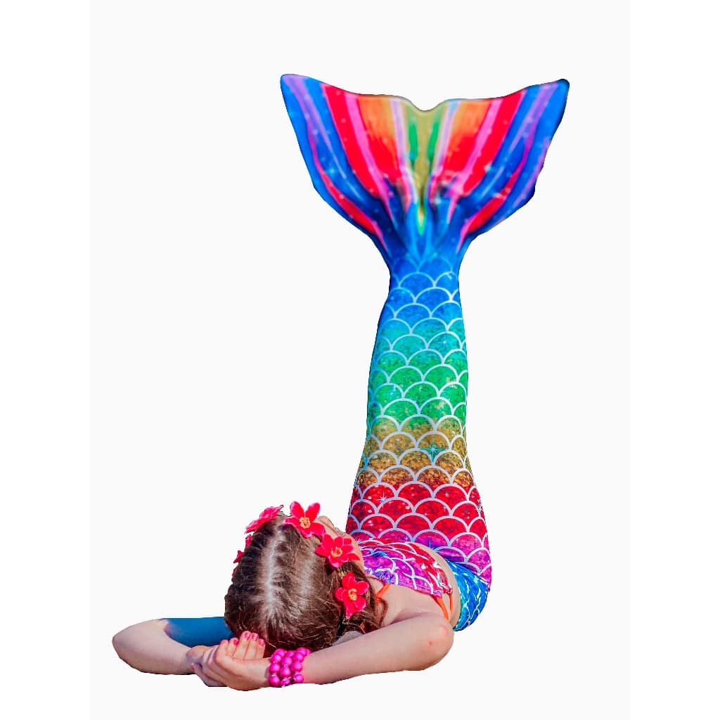 Fantasia Sereia CAUDA COM NADADEIRA + BIQUÍNI