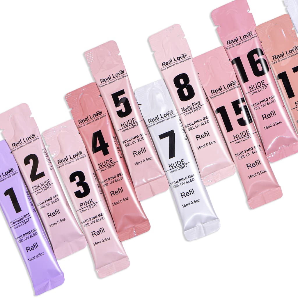 Refil Gel de Alongamento Linha Light 15ml - Real Love