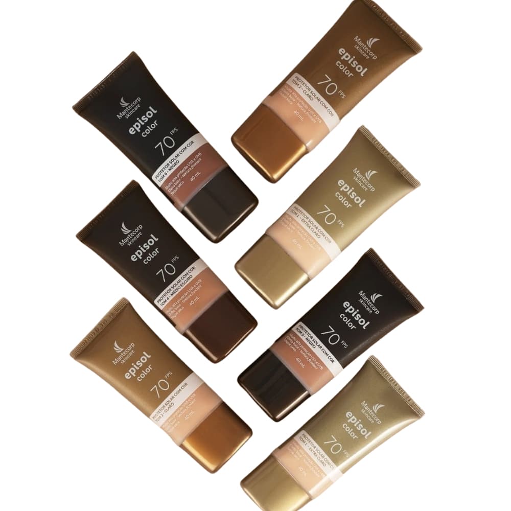 Protetor Solar Episol com Cor FPS 70 40 ml - Escolha a cor