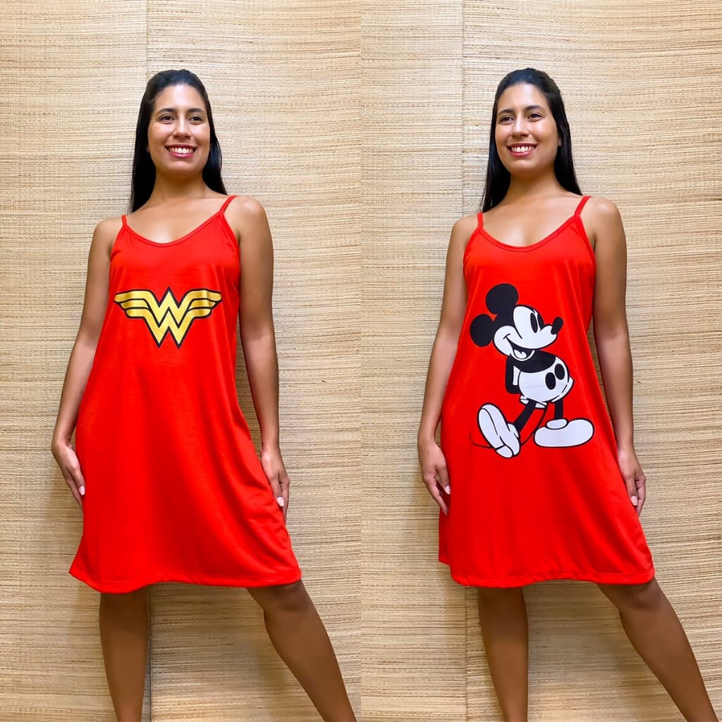 Camisola Feminina Personagem Regata Alcinha Malha Novo Modelo Lançamento Verão