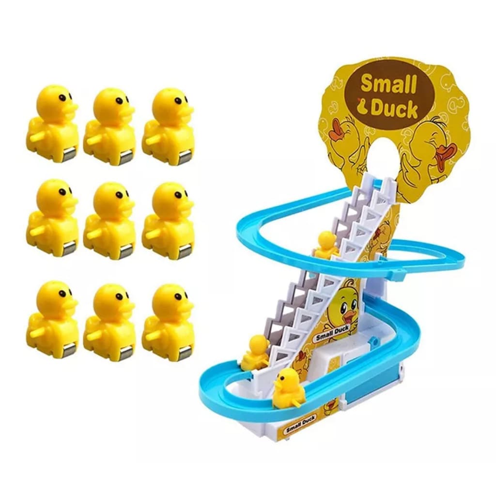 Patinhos Escalando Escadas Duck Musical Roller Coaster Toy