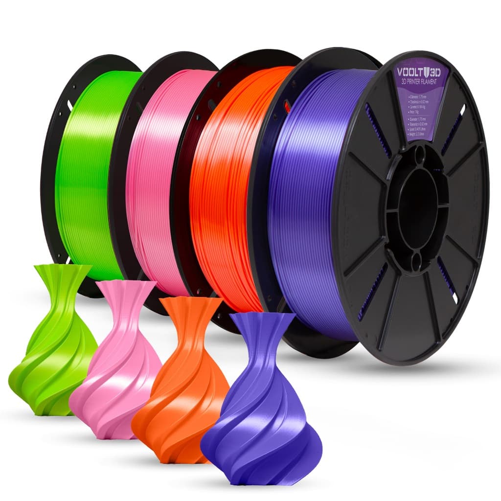 Filamento PLA V-Silk 1Kg 1,75mm Efeito Seda para Impressora 3D FDM - Voolt3D
