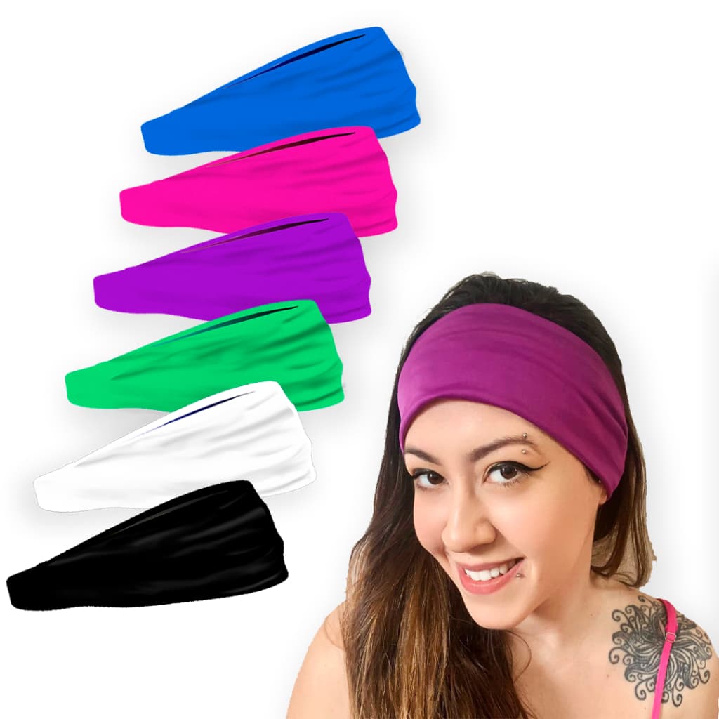Faixa Para Cabelo Coloridas headband Tamanho Único dryfit
