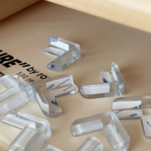 8 Protetores De Quina Silicone Mesa Segurança Para Crianças E Bebes Proteção Anti-colisão