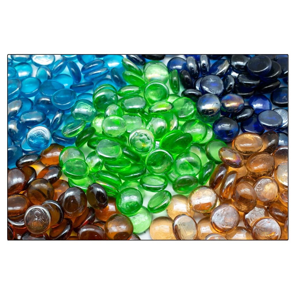 300g Gema de Vidro Pedra p/ Vaso Aquarío Artesanato Escolha a cor