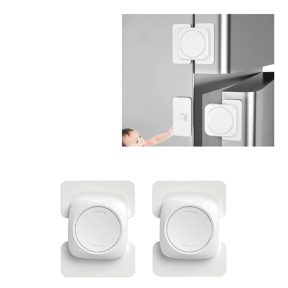 Kit 2 PÇS Trava de segurança Geladeira/Portas Proteção Bebê