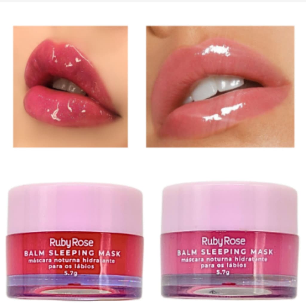 Balm labial Sleeping Mask Hidratante Labial Máscara Labial Noturna Maquiagem Ruby rose HB8530