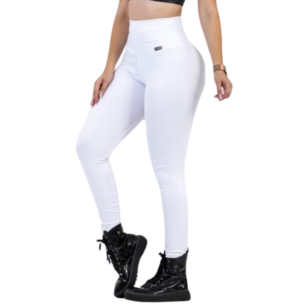 Calça Modeladora Levanta Bumbum Cós Alto que Esconde Barriga Cores Variadas