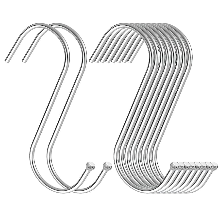 Kit 30 Gancho De Metal Em Forma De S Para Cozinha Jardim