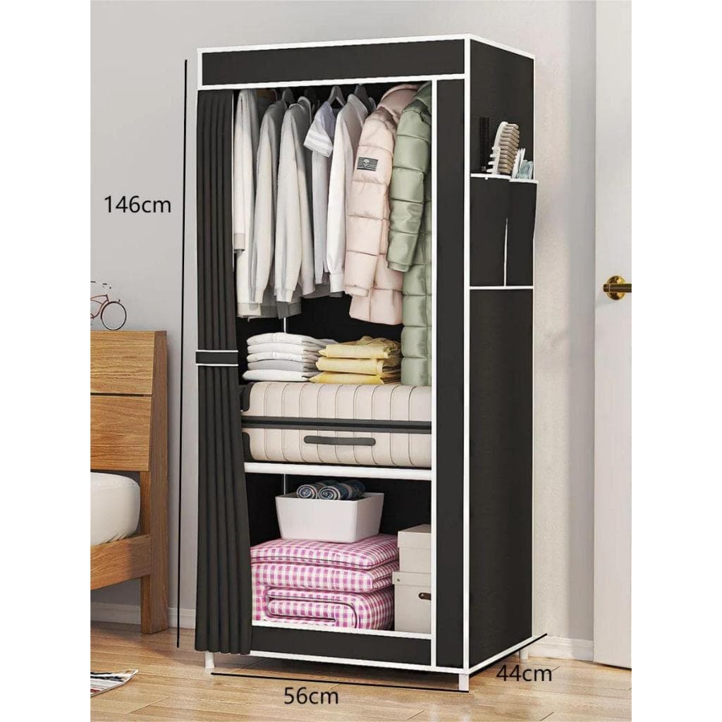 Guarda Roupa Dobrável Armário Organizador Portátil Multiuso Roupeiro Cabideiro