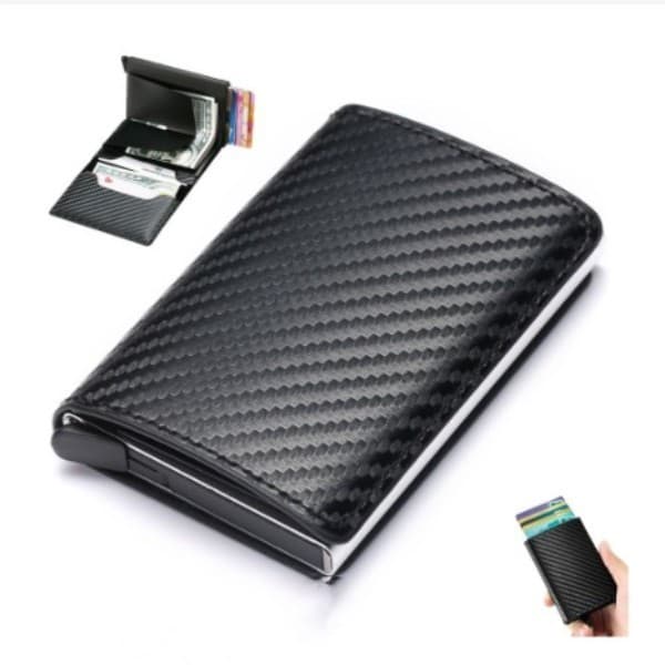 Carteira Masculina Ultra Fina Vertical Pequena Porta Cartão