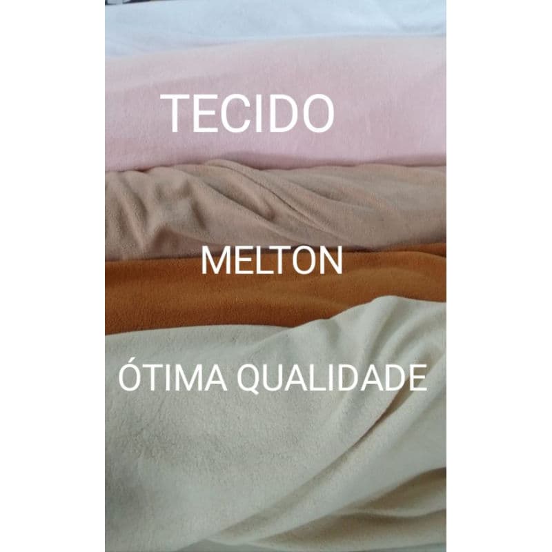 TECIDO MELTON - 84% ALGODÃO 16% POLIÉSTER - 1m x 1,80m