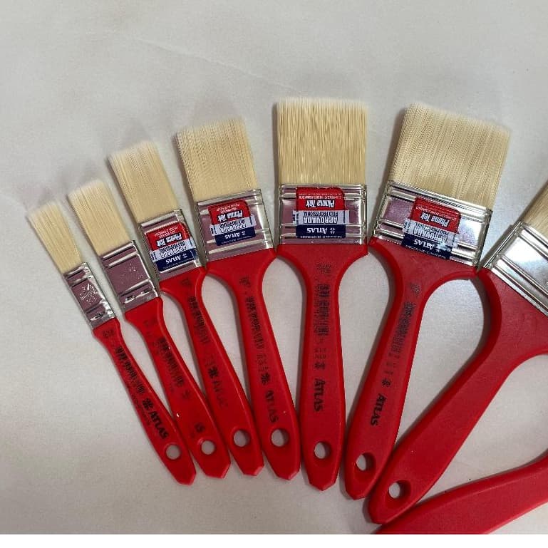 Pincel de Pintura 100% Sintetico Pluma Tek Todos os tamanhos ATLAS -PR