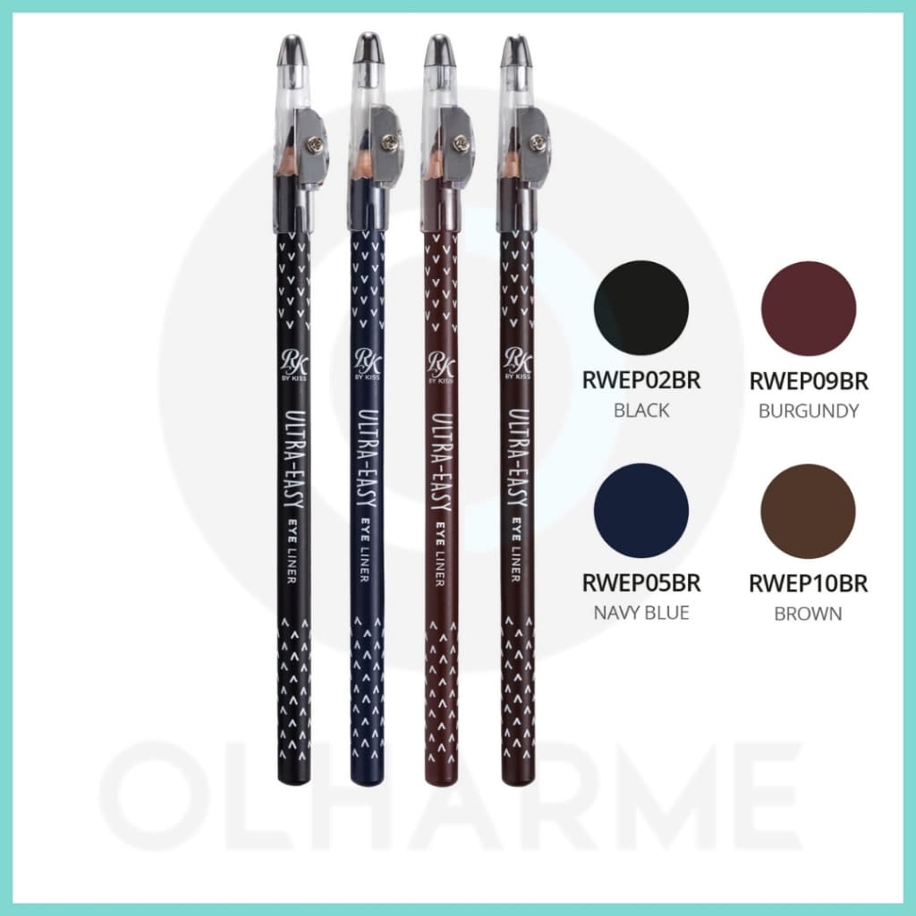 Lápis de Madeira para Olhos Com Apontador - RK BY KISS -  Kiss New York
