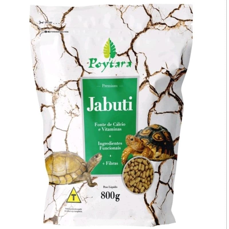 Ração  Poytara Jabuti 800gr