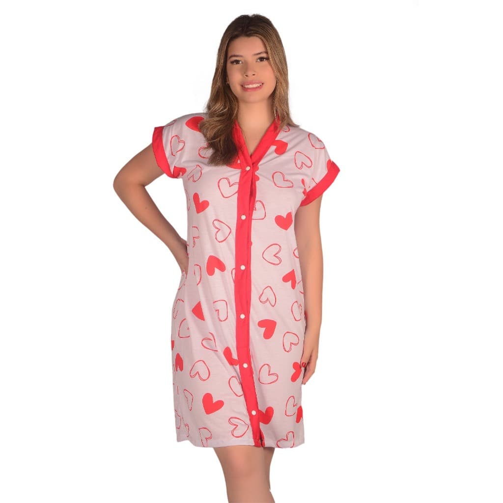 Camisola Amamentação Hospitalar Cirúrgica Abre na Frente - P ao 54