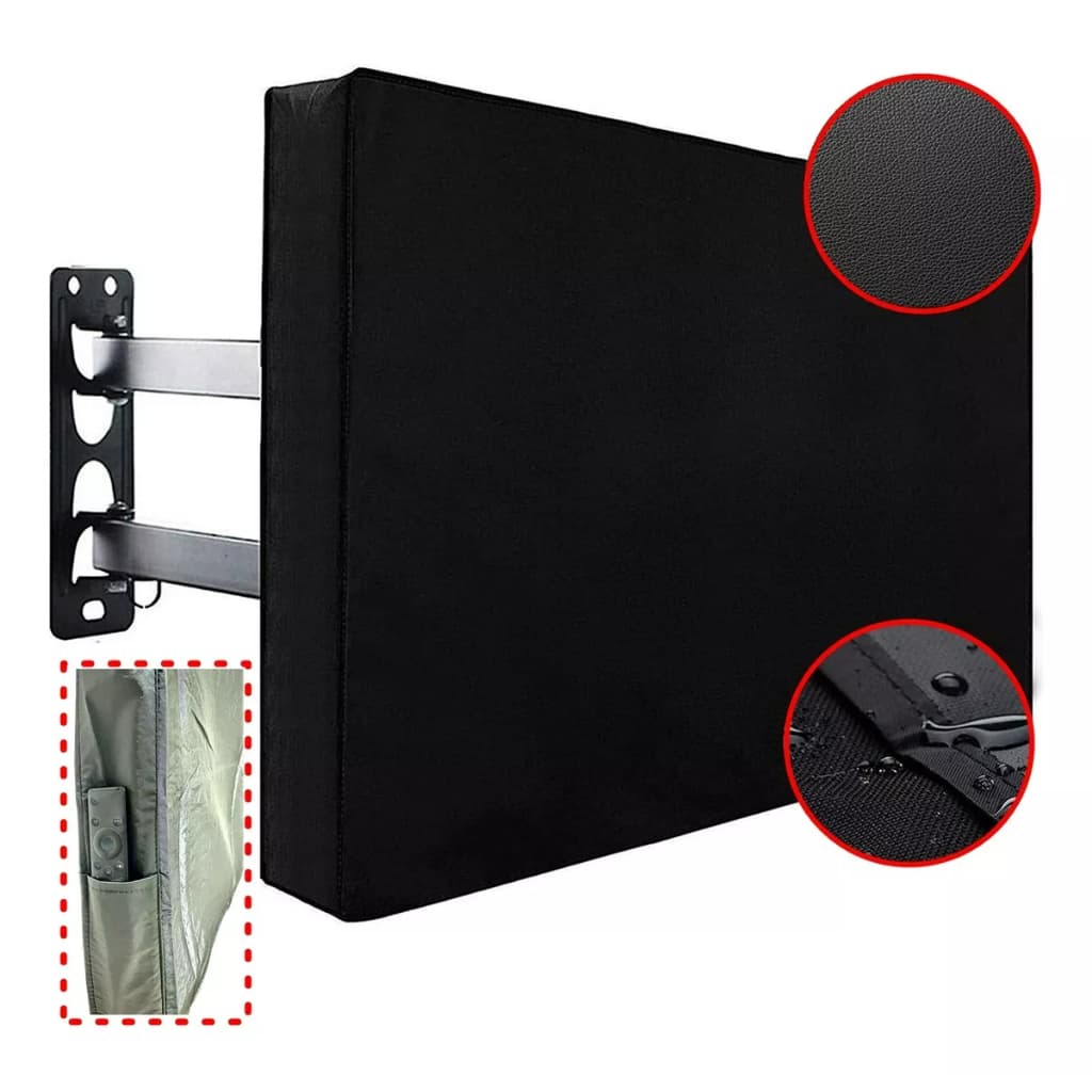 Capa de TV Televisão Protetora Couro Imperméavel 32 á 75 Polegadas