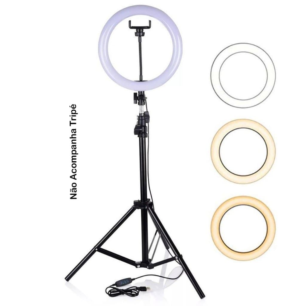 Iluminador Ring Ligth Ideal Para Gravar Videos Fotos Youtuber