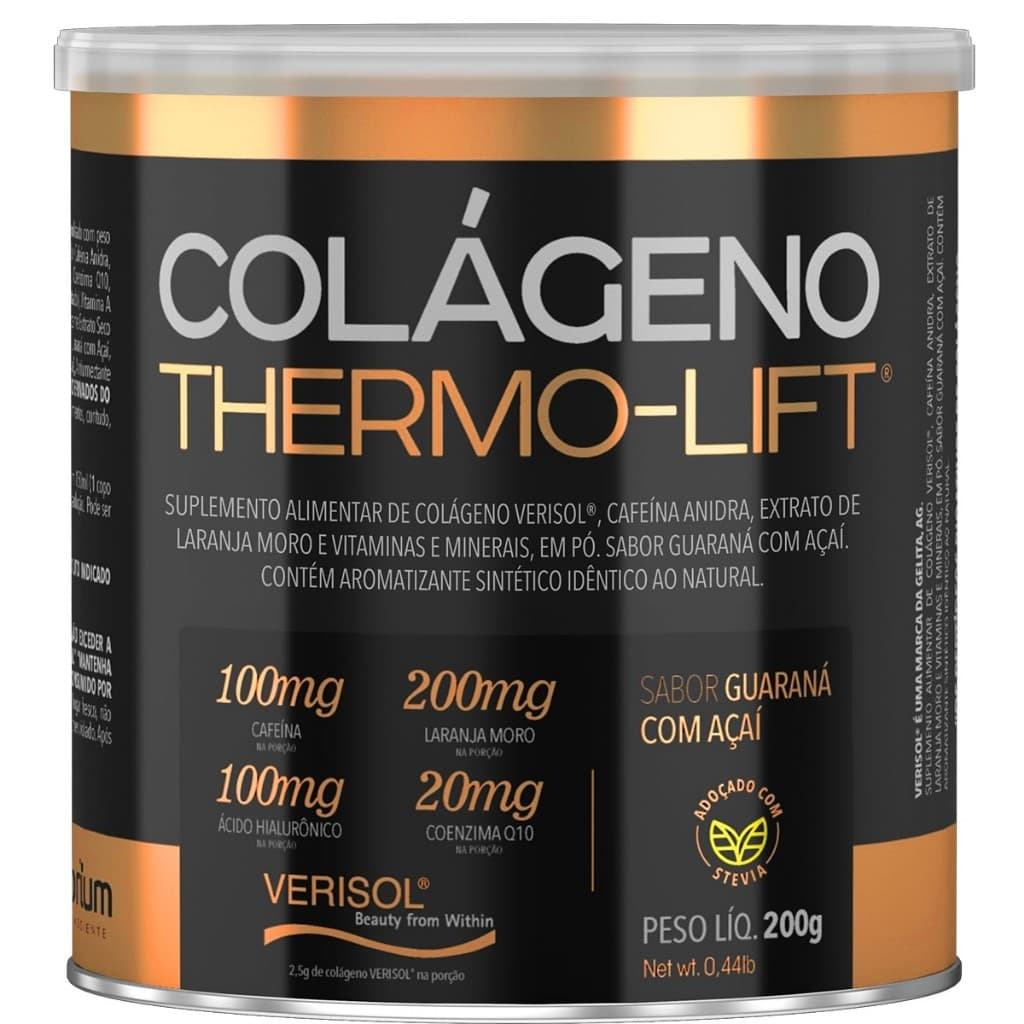 Colágeno Verisol Com Cafeína Thermo Lift 200g Nutrilibrium