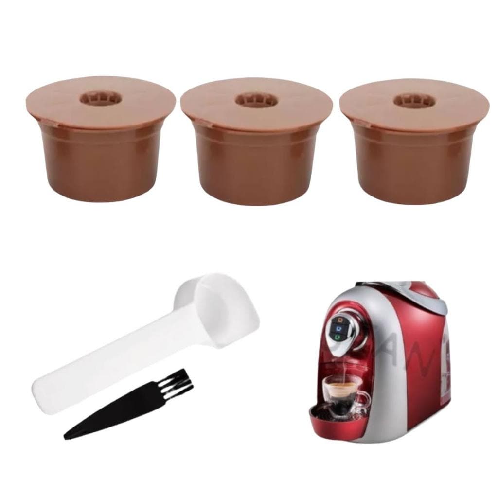 Kit 3 Cápsula Três Corações Reutilizável Cafeteira Café