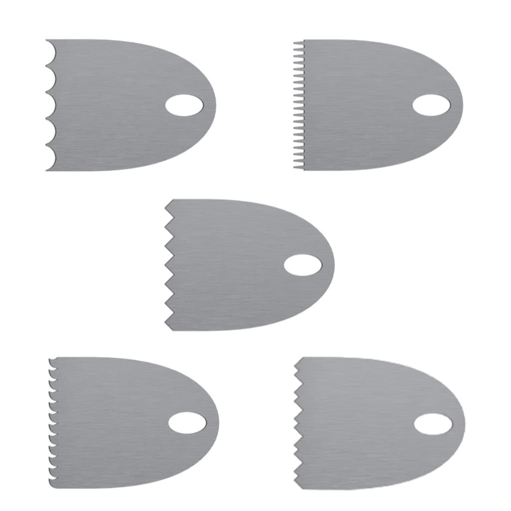 Mini Espátulas Para Acabamento De Bolo Em Inox 5 Peças