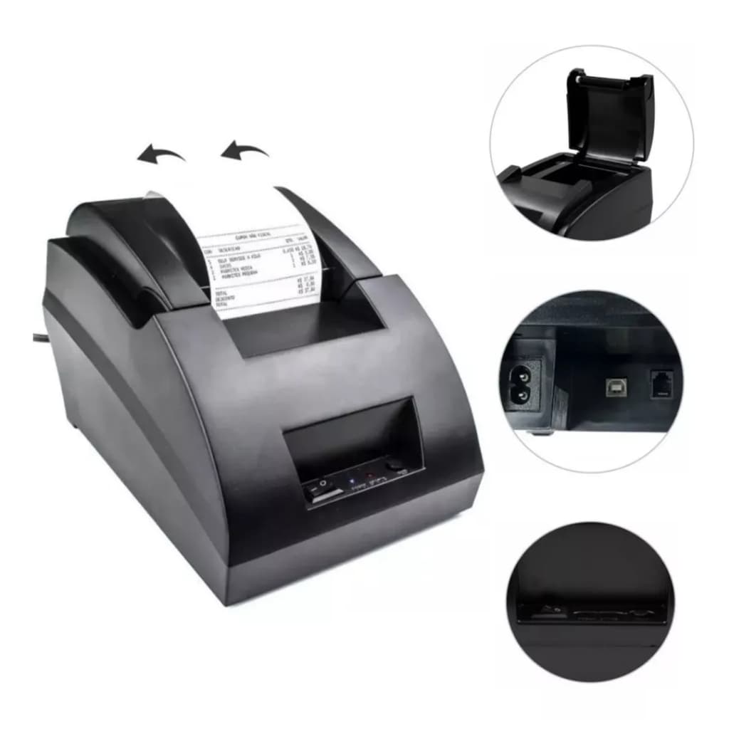 Impressora Termica Usb 58mm Cupom Não Fiscal Ticket Pedido Ifood Pc Bivolt