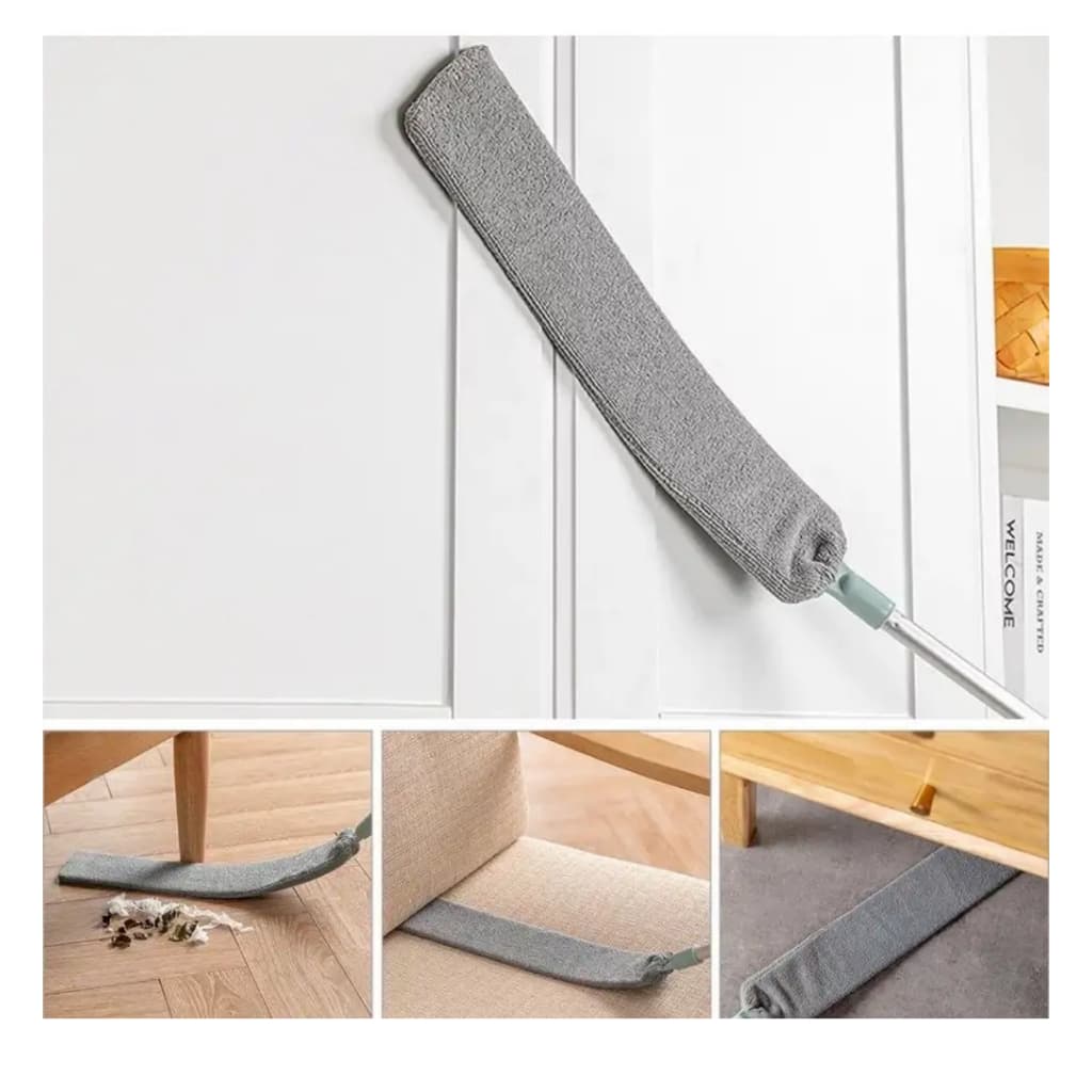 Espanador de Pó Limpa Poeira MOP Flexível Retrátil Limpador Lugar Estreito Dobra em Até 90º
