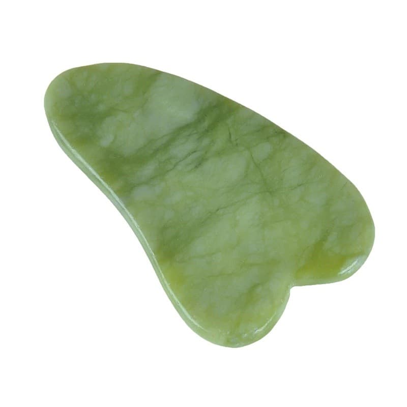 Placa Massageadora Gua Sha Rolo Pedra Natural Jade Cristal de Quartzo Verde Aventurina