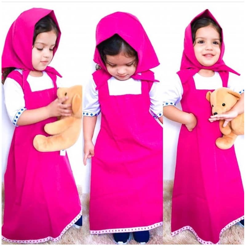 FANTASIA FESTA INFANTIL MASHA E O URSO / ROMPER