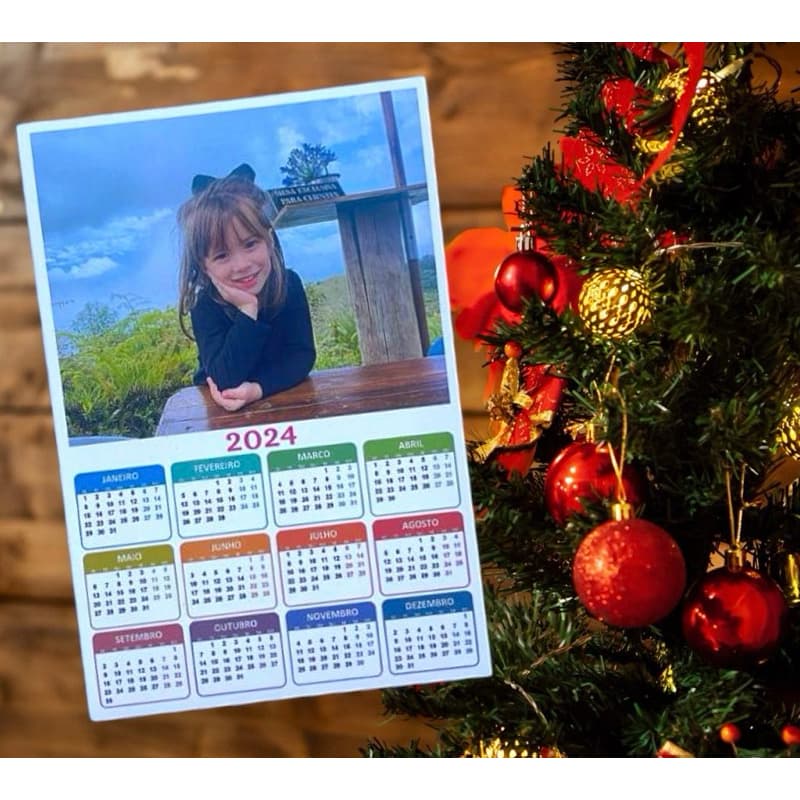 Calendário 2026 personalizado 20x28 com imã - 20x28