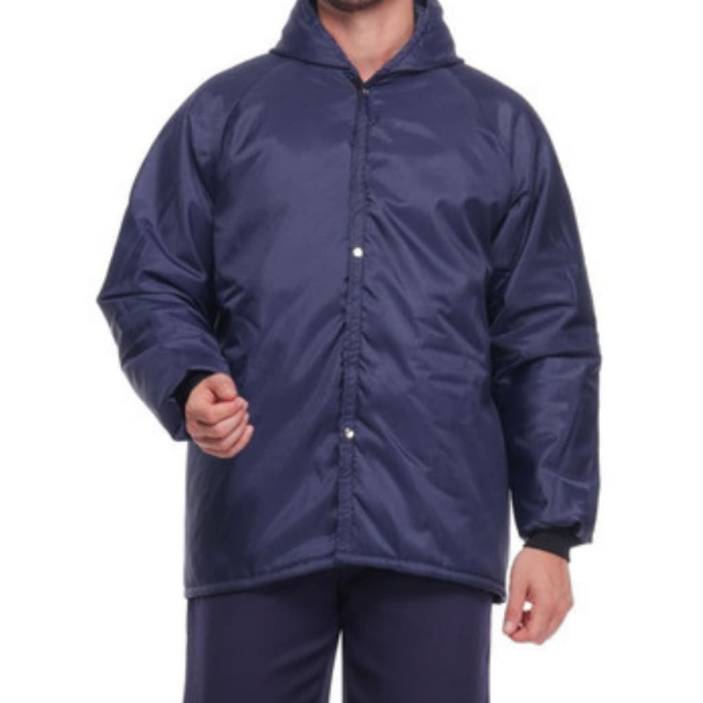 Japona Térmica Camara Fria Botão De Pressão E Velcro Epi Alta Resistência Azul