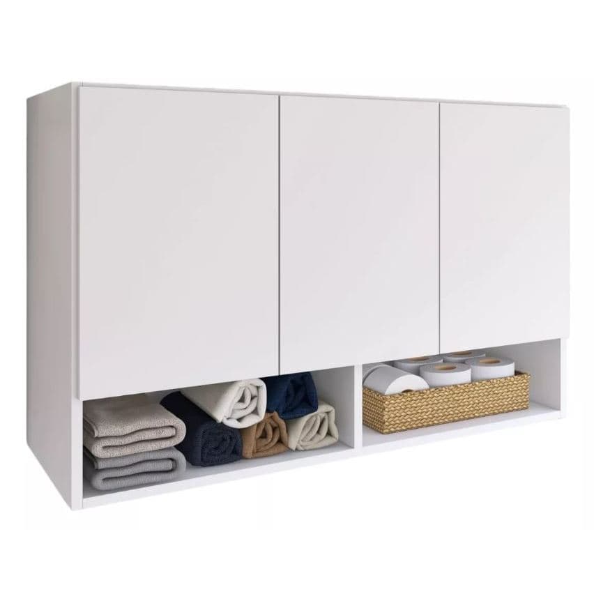 Prateleira De Banheiro Toalheiro Nicho De Parede Multiuso