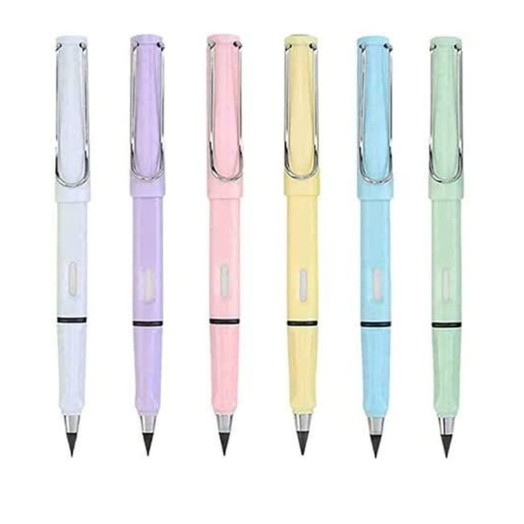 LÁPIS INFINITO COM BORRACHA CORES PASTÉIS