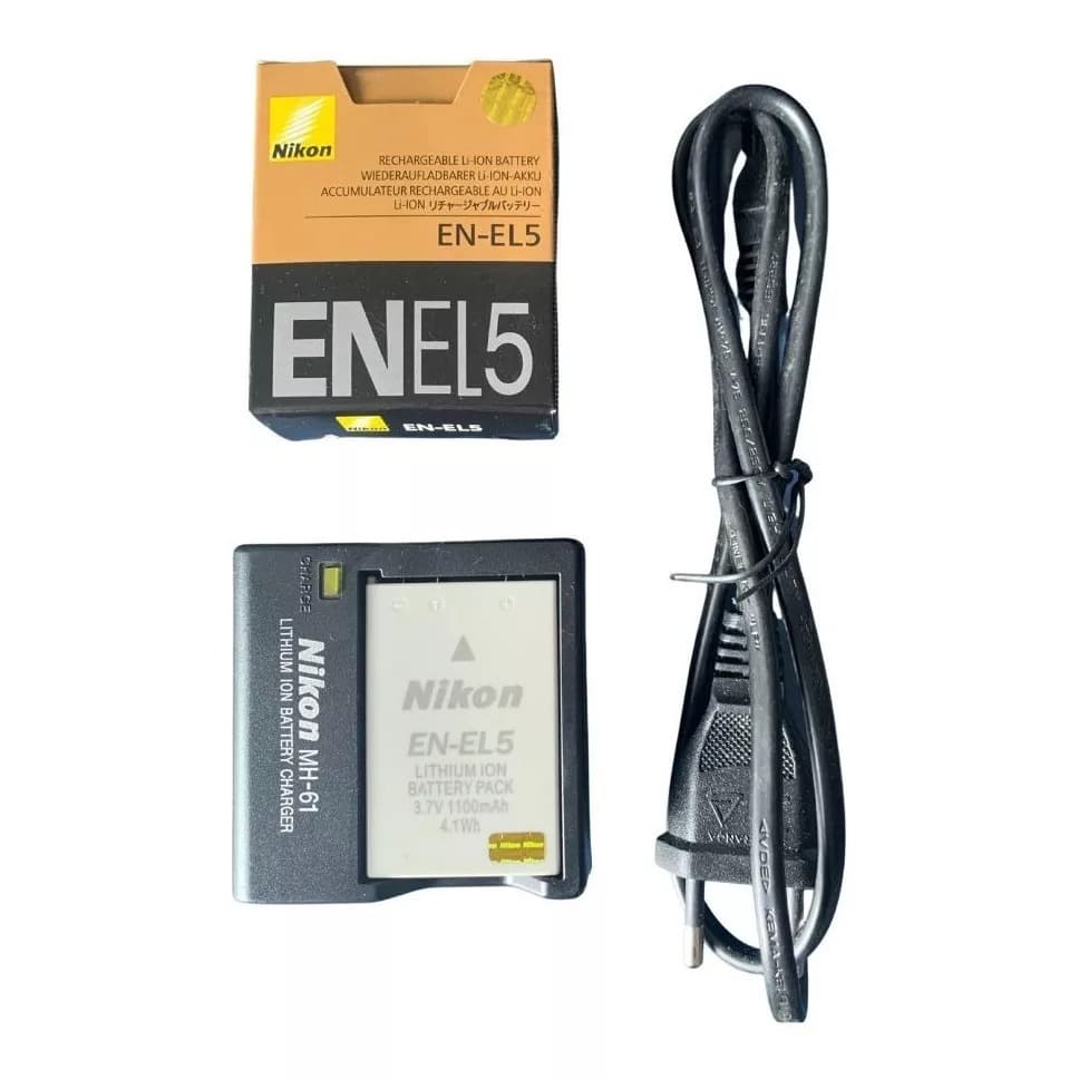 Batera + Carregador Nikon En-el5 P100 P530 P510 P5100 P520