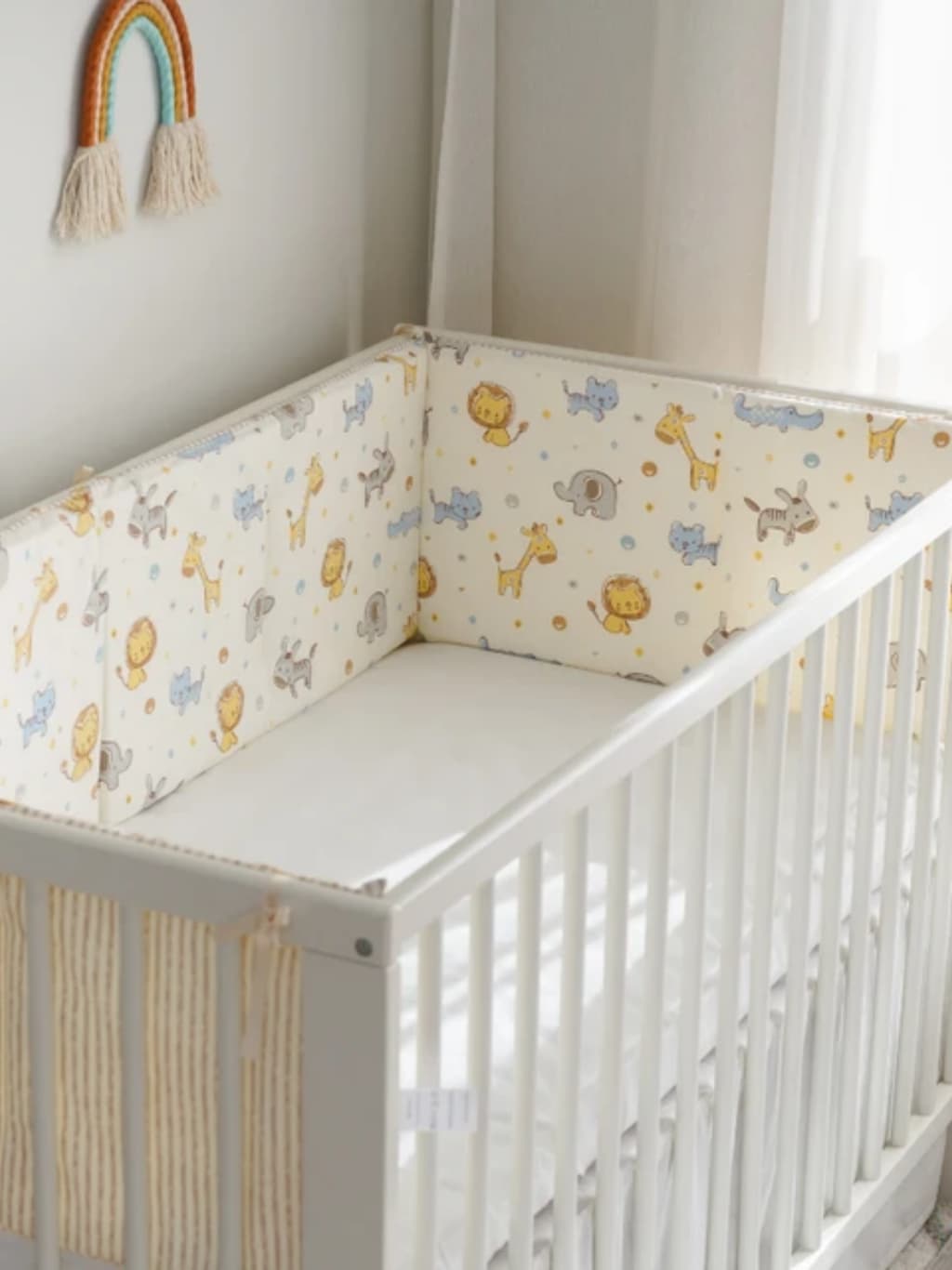 Protetor Acolchoado para Berço - Garanta Noites de Sono Seguras para Seu Bebê