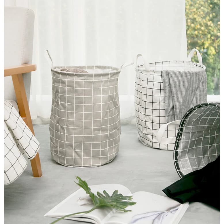 Cesto De Roupa Suja Organizador de Brinquedos Dobrável