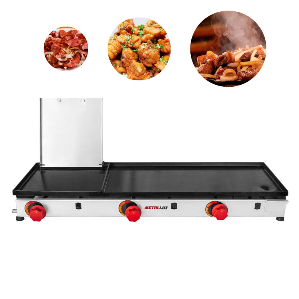 Chapa Chapeira Lanche Hamburguer Bife 90x30 C/ Prensa Metallux Oferta