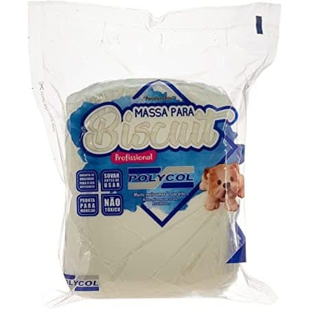 2 Massa de Biscuit Natural Polycol 1 KG cada