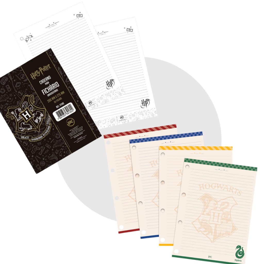 Refil Fichário Universitário Pautado - Tema Harry Potter - DAC