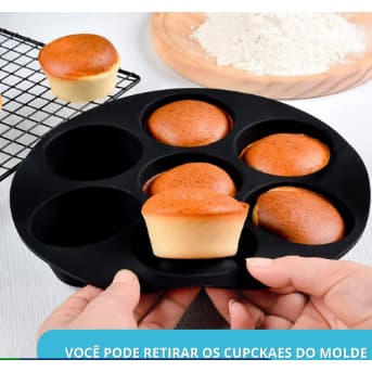 Kit 1/2/3 Forma Silicone Para Air Fryers Silicone Muffin/Bolo Copos Casa Moldes Cupcake
